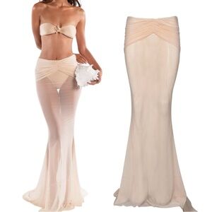 Shani Shemer Christine Mesh Maxi Skirt